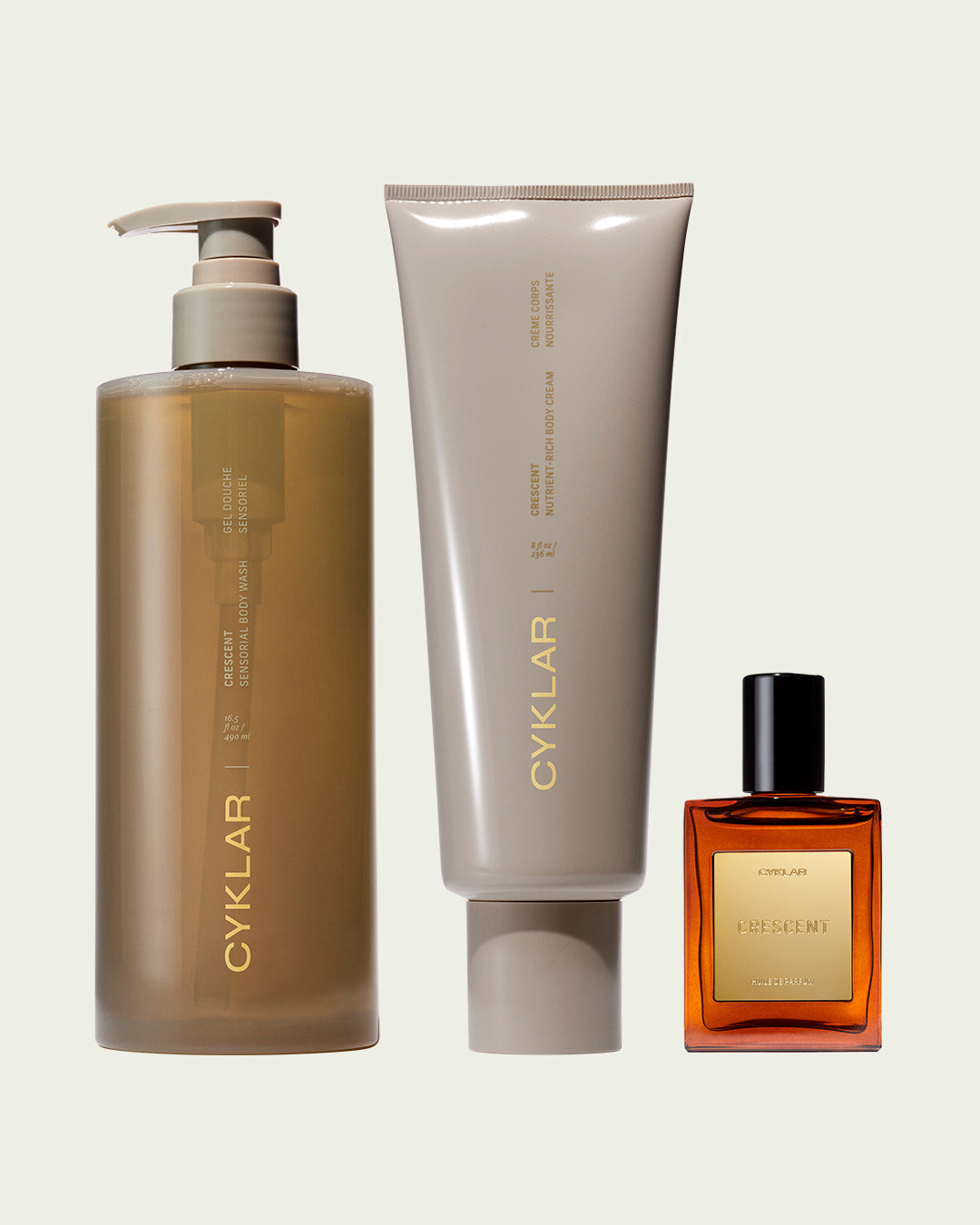 crescent body care set