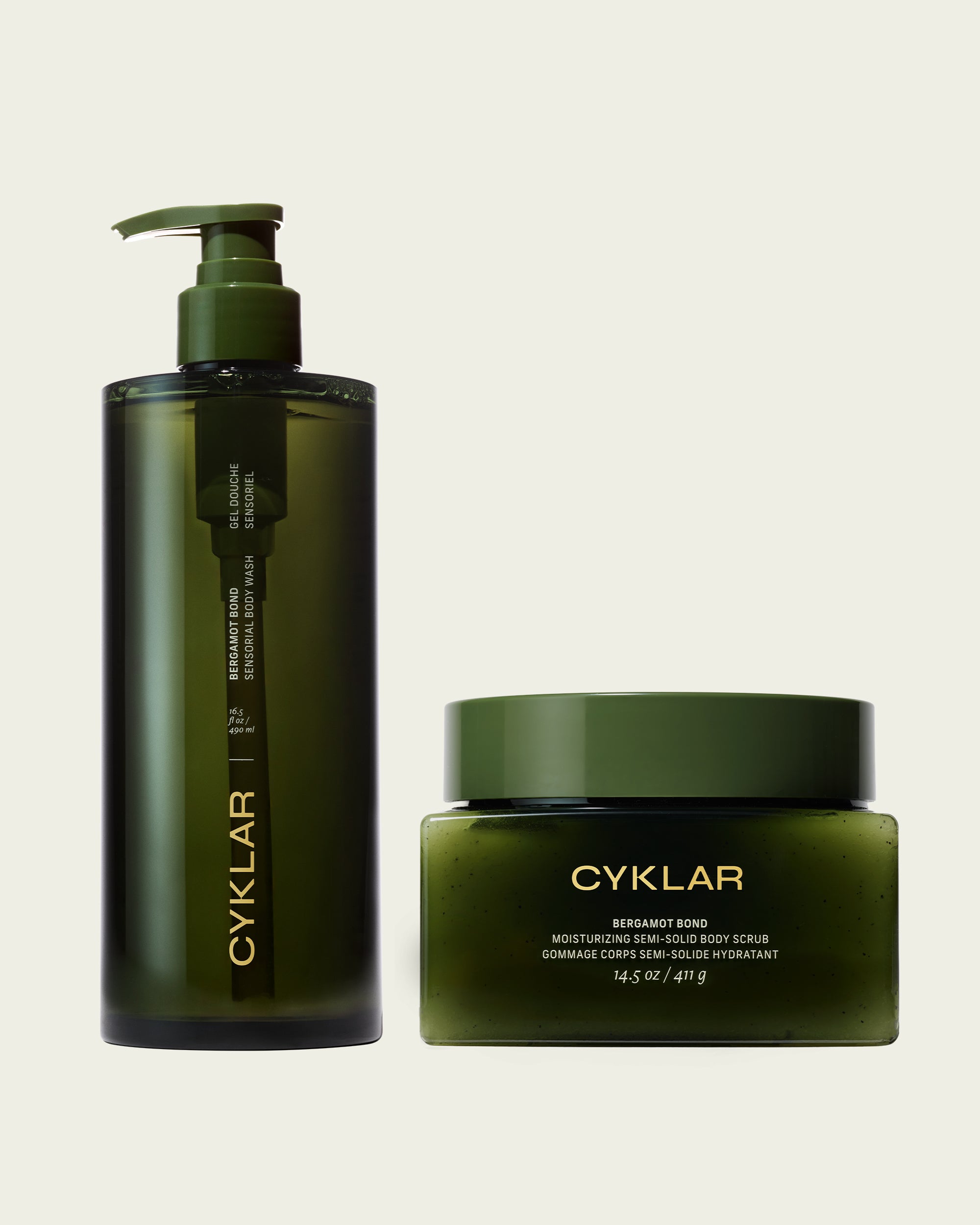 bergamot bond and body wash and body scrub set