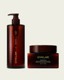 sacred santal body wash and body scrub set