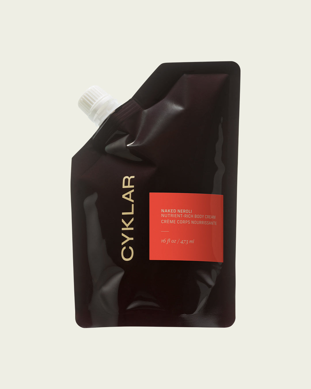naked neroli body cream refill pouch