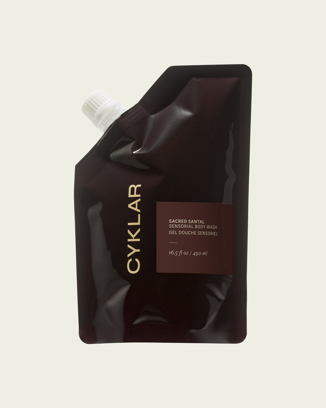 sacred santal body wash refill pouch