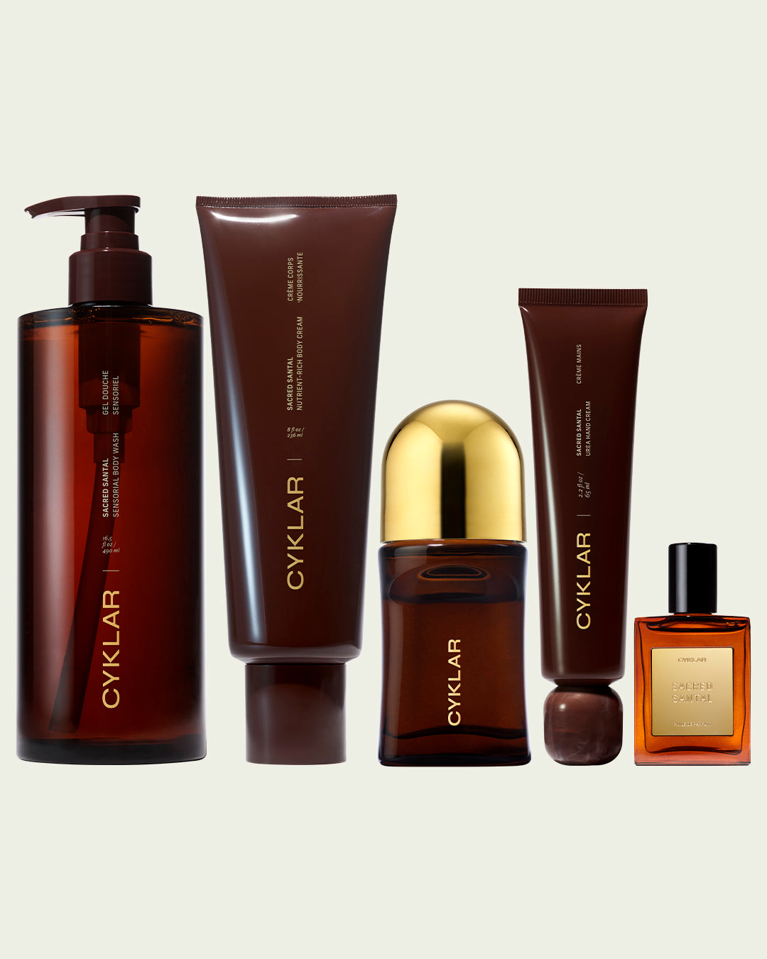 sacred santal body care vault set