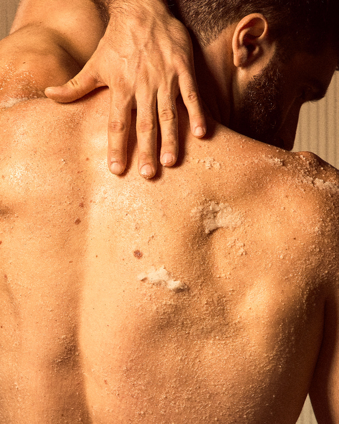 body scrub on skin