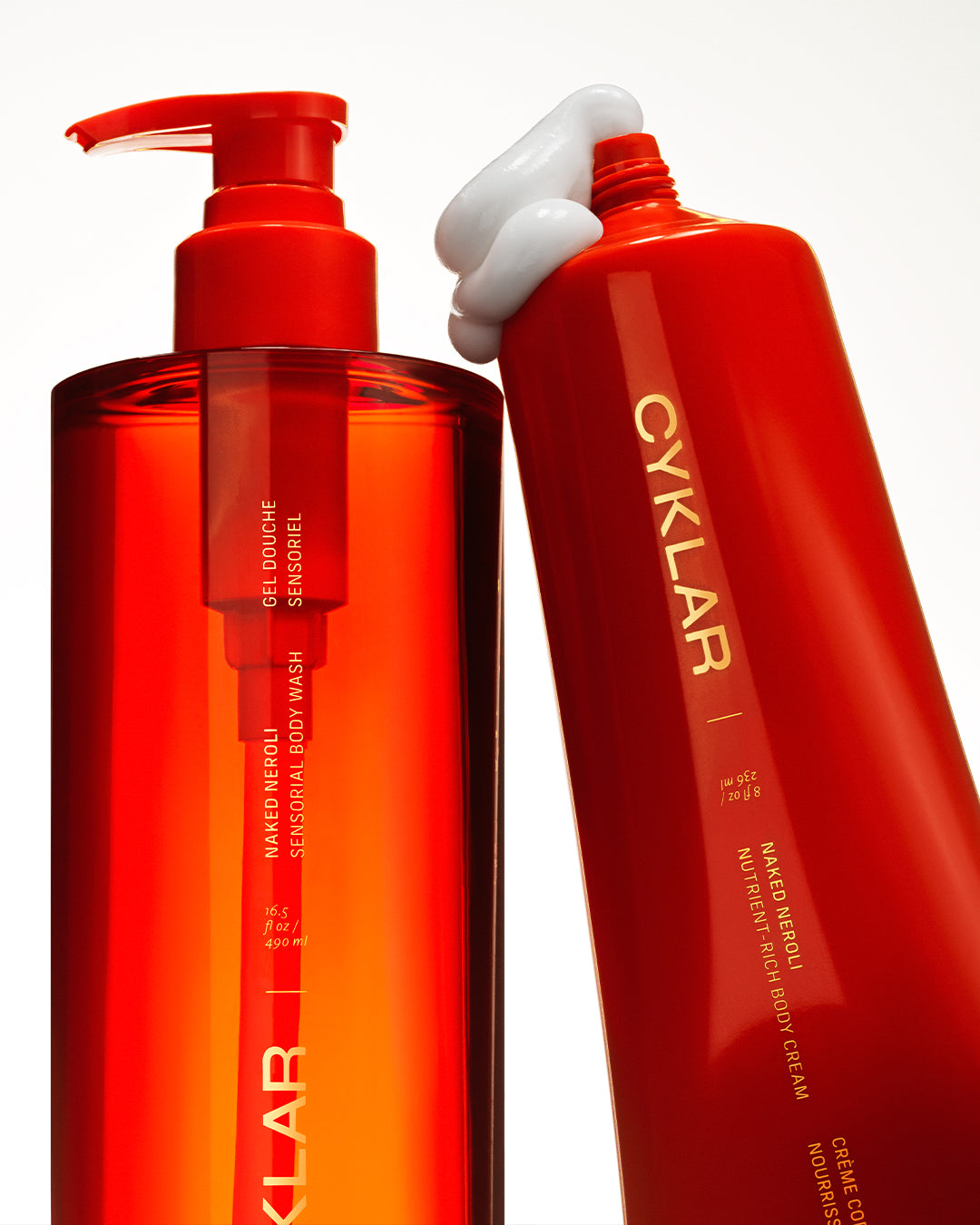 naked neroli body wash and body cream