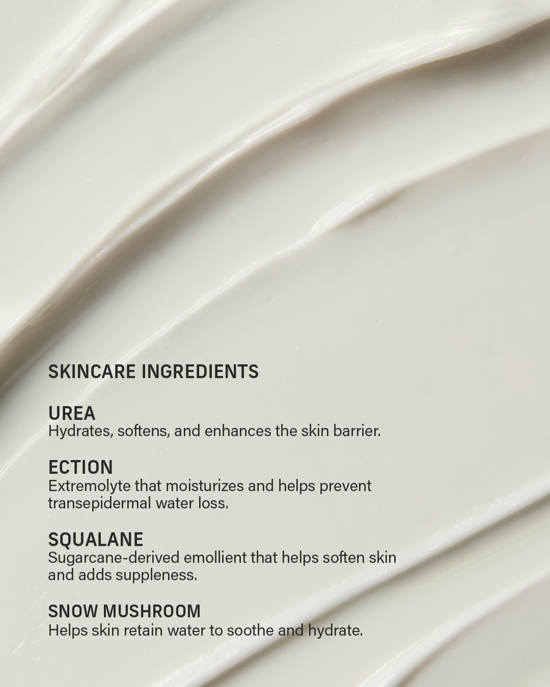 crescent urea hand cream skincare ingredients