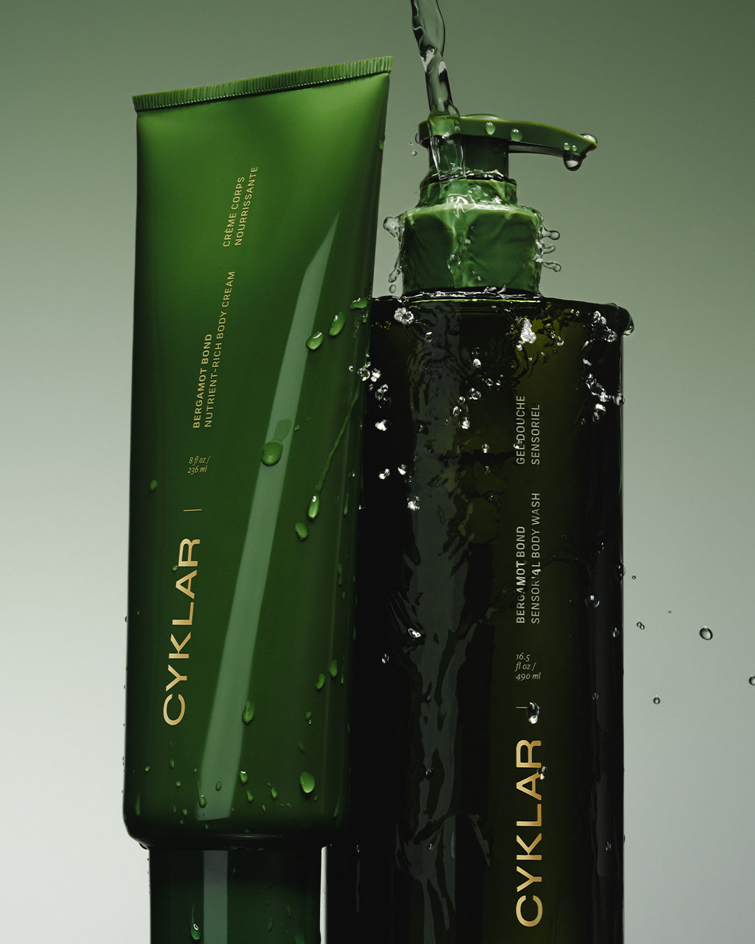 bergamont bond body wash and body cream