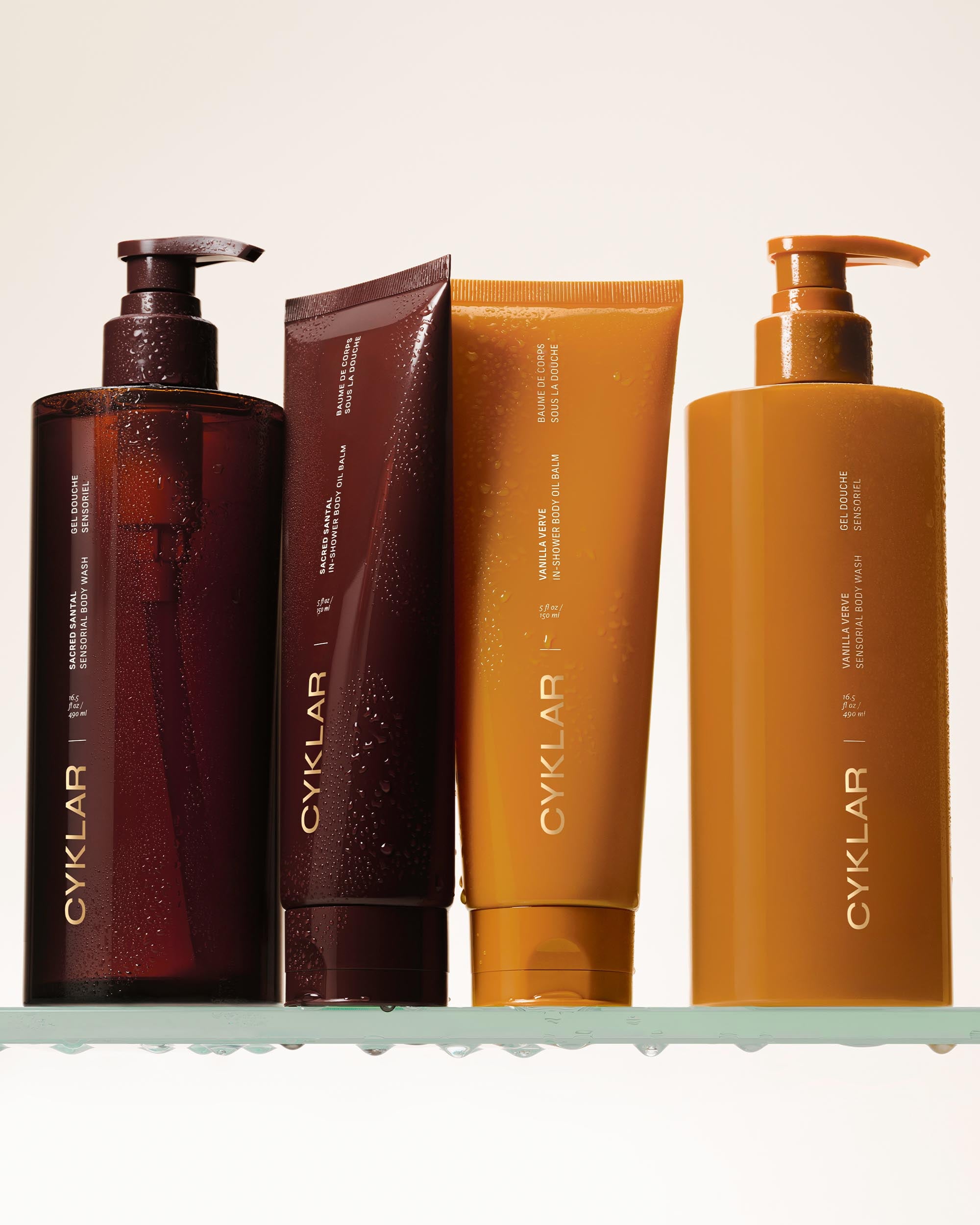 In-Shower Body Oil Balm and Body Wash