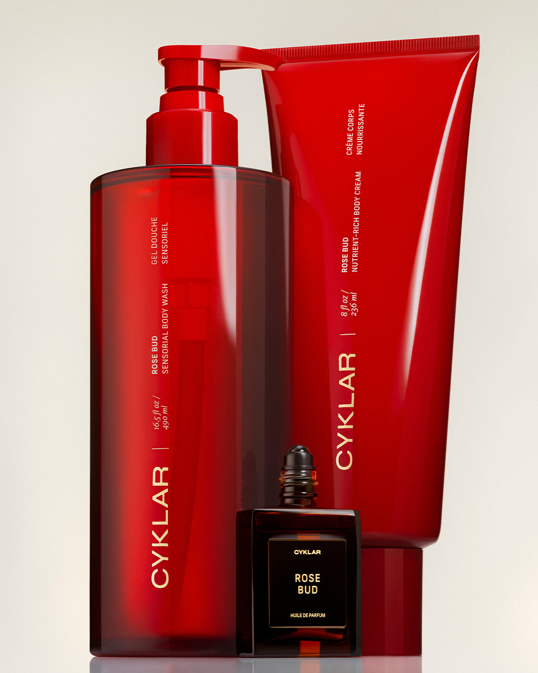 rose bud body care set