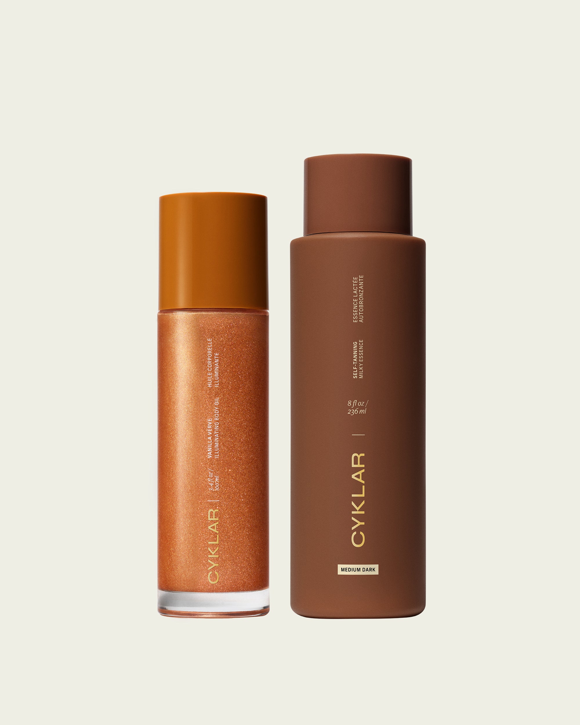 self tanning milky esssence and illuminating body oil